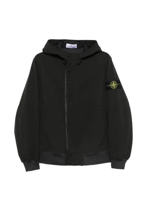 Stone Island Compass-patch hooded jacket