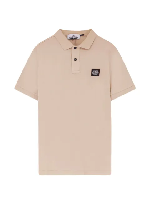 Stone Island 2200008 organic cotton piqu&eacute; with stretch polo shirt