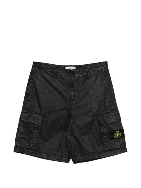 Stone Island l100001 organic-look nylon panama-TC shorts