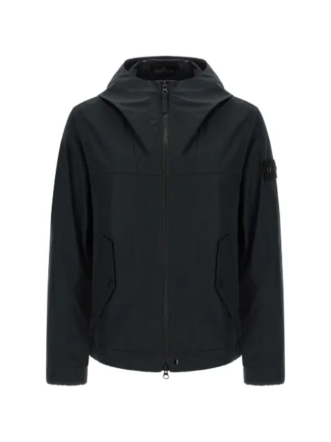 Stone Island 4100037 all-weather cotton canvas S.I. Ghost windproof and breathable hooded jacket