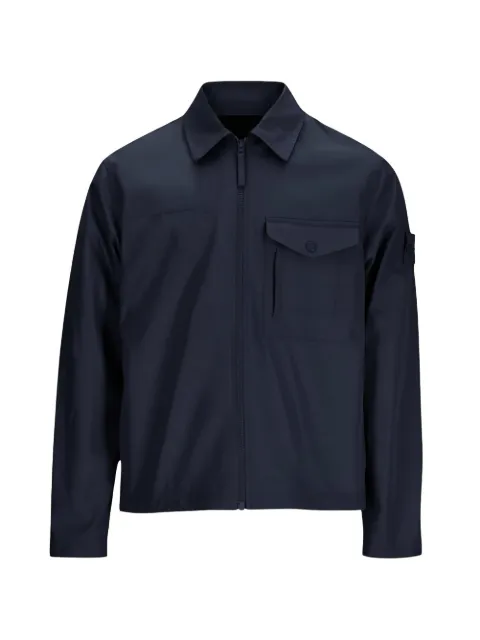 Stone Island 1200011 all-weather cotton canvas S.I. Ghost windproof and breathable regular-fit overshirt