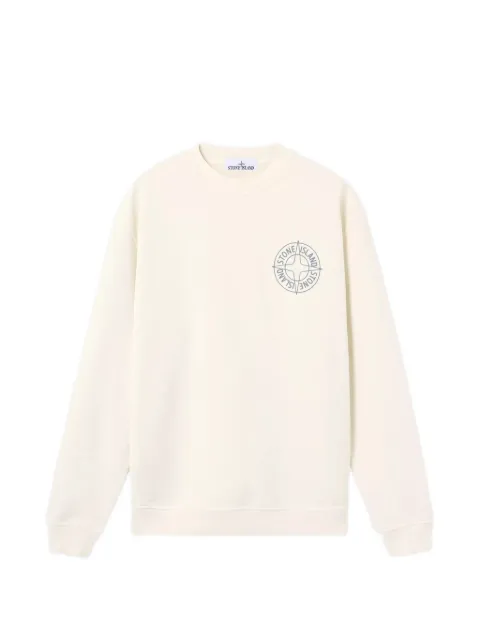 Stone Island logo-print cotton sweatshirt