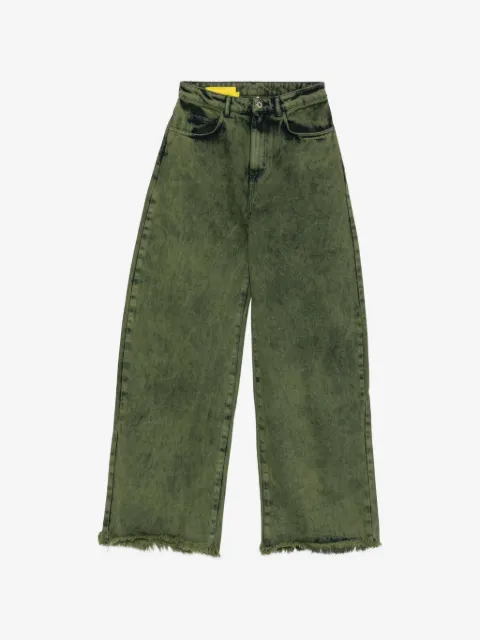Marques'Almeida khaki-wash frayed jeans