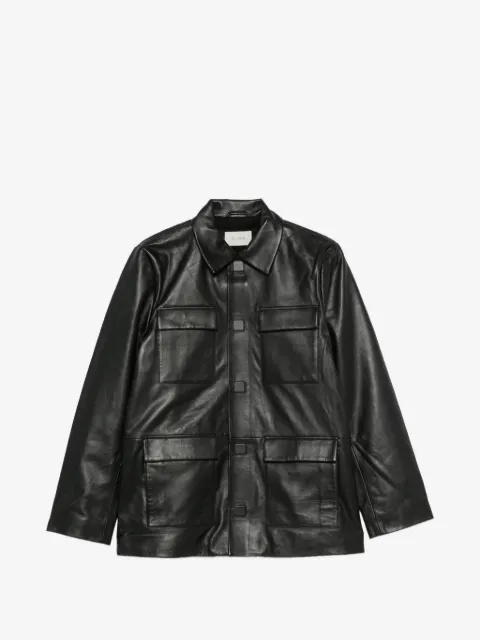 St. Agni flap-pocket leather jacket