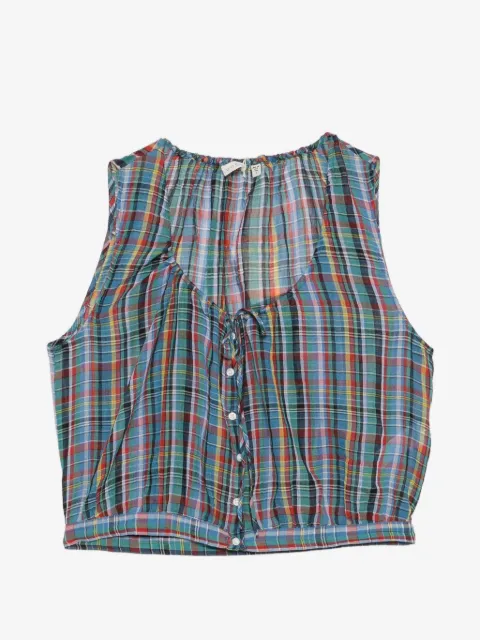 DÔEN Theo plaid blouse