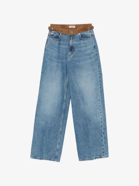 SANDRO belted pocket jeans