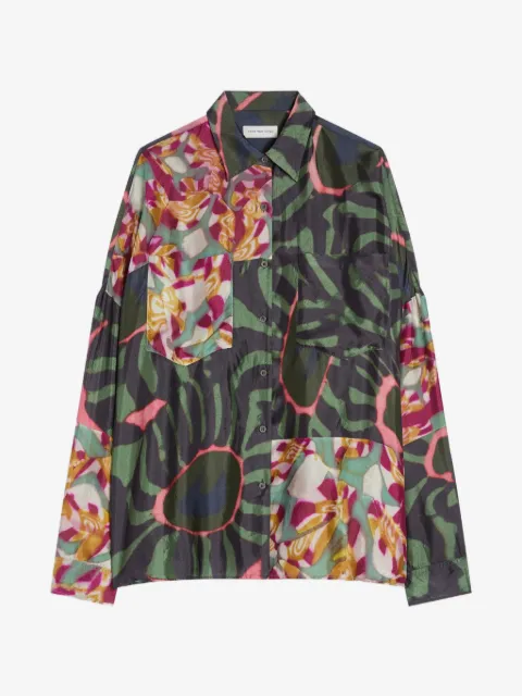 DRIES VAN NOTEN viscose cocoon shirt