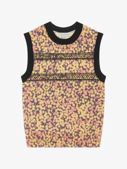 DRIES VAN NOTEN printed wool sweater