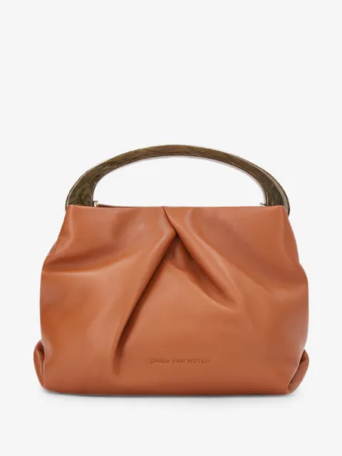 DRIES VAN NOTEN small pleated leather bag