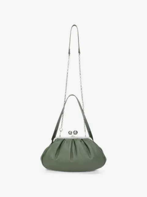 Weekend Max Mara small sheepskin Pasticcino bag - sage green