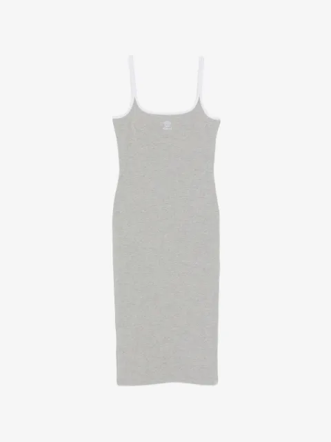 Versace logo-embroidered midi dress