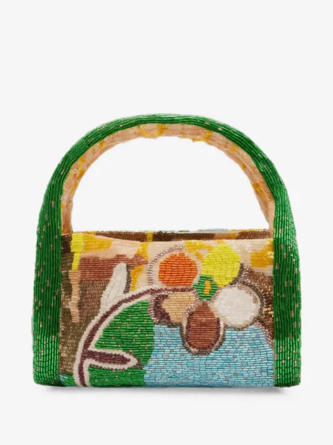 ALEMAIS limelight beaded barrel bag