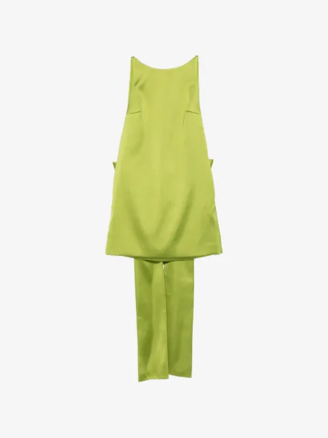 Self-Portrait oversized-bow mini dress