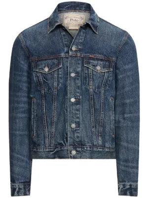 Polo Ralph Lauren classic-collar cotton denim jacket 