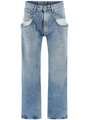 Maison Margiela straight jeans with contrasted pockets