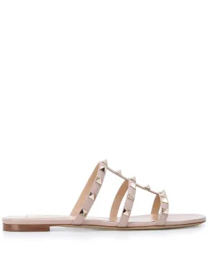 Valentino Garavani Rockstud flat slide sandal