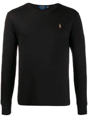 Polo Ralph Lauren logo-embroidered long-sleeve T-shirt