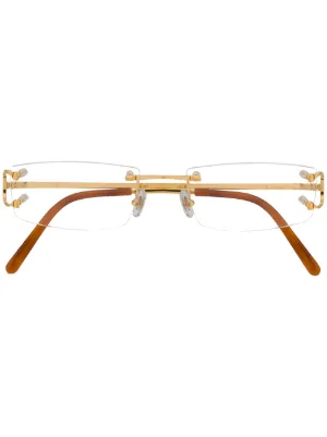 Cartier Eyewear rectangular frame glasses