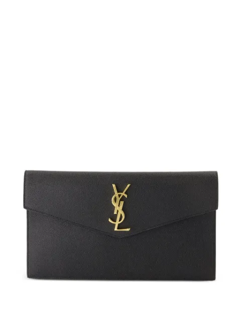 Saint Laurent medium Uptown logo-plaque clutch bag