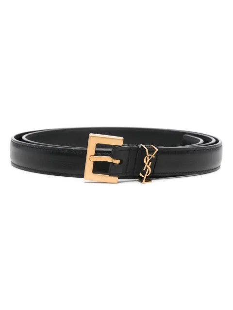 Saint Laurent Cassandre leather belt