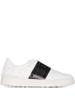 Valentino Garavani Rockstud Untitled sneaker in calfskin leather with tonal studs