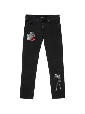 Off-White graphic-print jeans