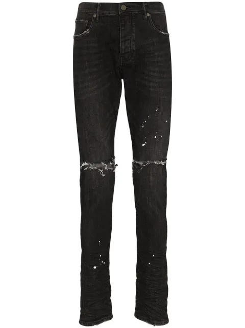 Purple Brand distressed ripped knee jeans