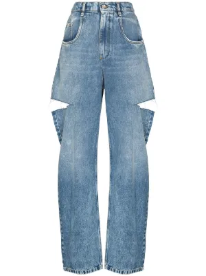 Maison Margiela denim jeans with slash details