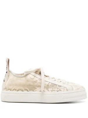 Chloé Lauren lace-detail sneakers