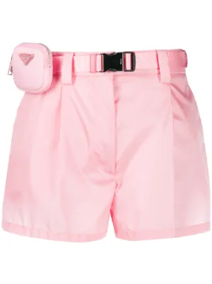 Prada pouch belt shorts