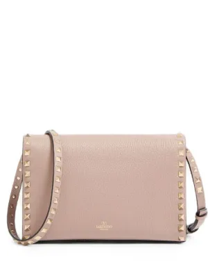 Valentino Garavani small Rockstud grainy calfskin crossbody bag