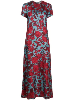 La DoubleJ floral print swing dress