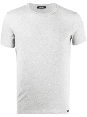 TOM FORD logo patch crew neck T-shirt