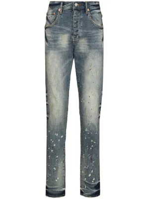 Purple Brand Vintage Spotted tapered-leg jeans