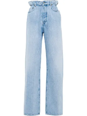 Miu Miu high-waisted straight-leg jeans