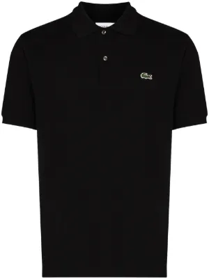 Lacoste logo-patch piqu&eacute; polo shirt