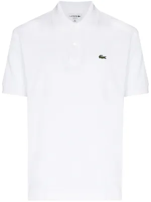 Lacoste logo-patch short-sleeve polo shirt