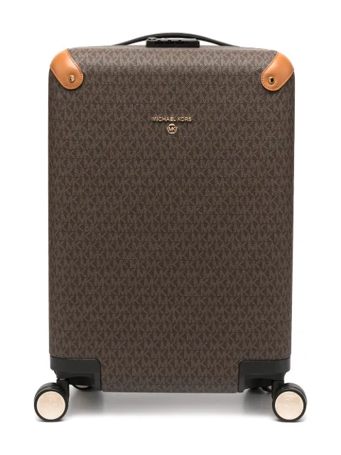 Michael Kors monogram logo print suitcase