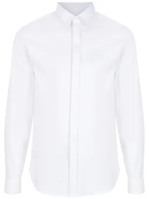 Armani Exchange slim-cut tailored long-sleeve shirt
