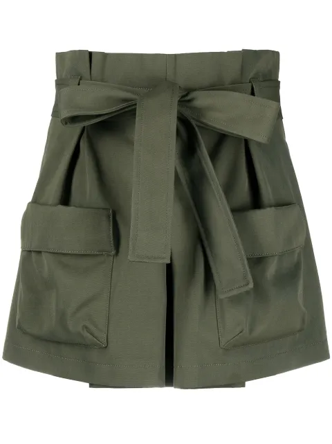 RED Valentino belted cargo shorts