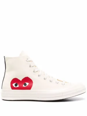 Comme Des Gar&ccedil;ons Play x Converse x Converse Chuck 70 "White" sneakers