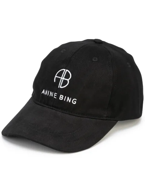 ANINE BING logo-detail hat