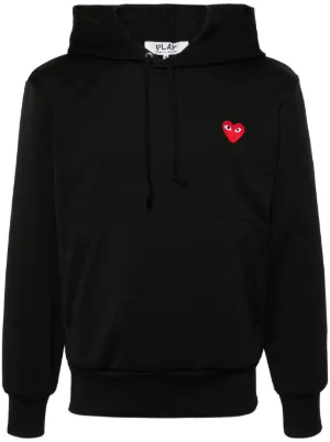 Comme Des Gar&ccedil;ons Play heart-print pullover hoodie