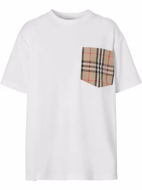 Burberry Vintage Check pocket cotton T-shirt