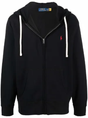Polo Ralph Lauren embroidered-logo zip-up hoodie