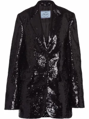 Prada sequin-embellished blazer