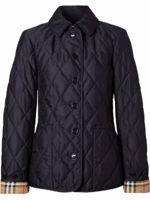 Burberry diamond-quilted thermoregulated jacket
