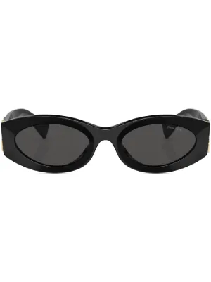 Miu Miu Eyewear Glimpse oval-frame sunglasses