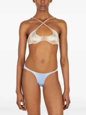 Isa Boulder ruched bikini bottoms