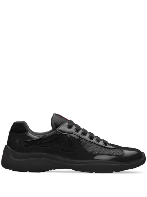 Prada patent-leather and technical fabric America's Cup sneakers